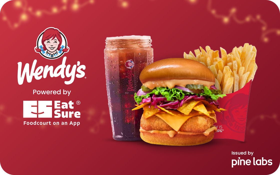 Wendys Burger E-Gift Card (9.50% OFF)