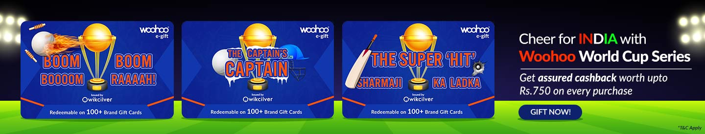 Just Launched - Woohoo World Cup E-Gift Cards