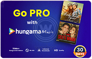 Hungama Music E-Gift Card - 1 Month Subscription - Rs 99