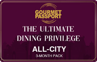 Dineout Gourmet Passport All 20 Cities-3 Months