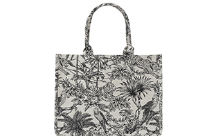 WoW! H&M White & Black Jacquard Handbag (by Myntra)