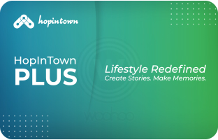 HopInTown PLUS Pack of 5 Lifestyle Membership E-Gift Card (Instant Voucher)
