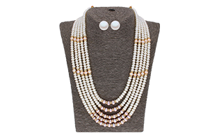 WoW! 5 Line 4-5MM Pearl Set (By Sri Jagdamba Pearls)