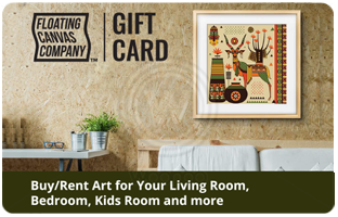 Living room art - Floating Canvas Company