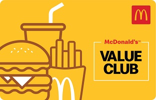 McDonalds Value Club Card(Instant Voucher)-Rs 1500