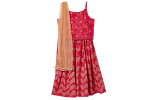 WoW! Melange Girls Printed Ethnic Blouse ( by Lifestyle )
