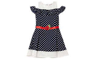 WoW! Peppermint Girls Polka Dot Print Fit ( by Lifestyle )
